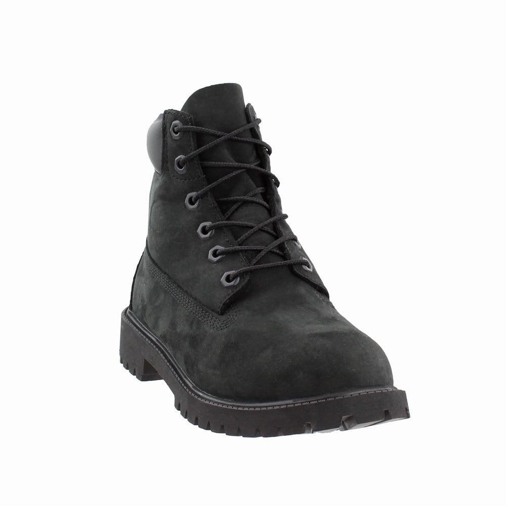 6 Inch Premium Waterproof Round Toe Lace Up Boots (Big Kid) Shockproof