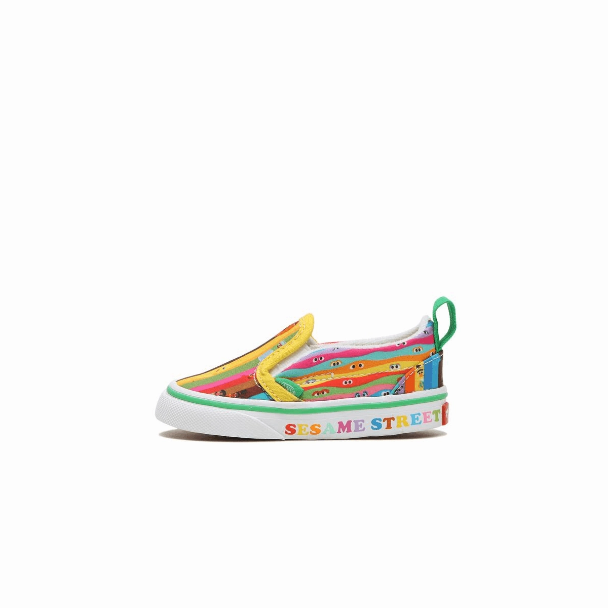   Sesame Street Toddler's Slip-On V 'Multi' Moisture Wicking Textile