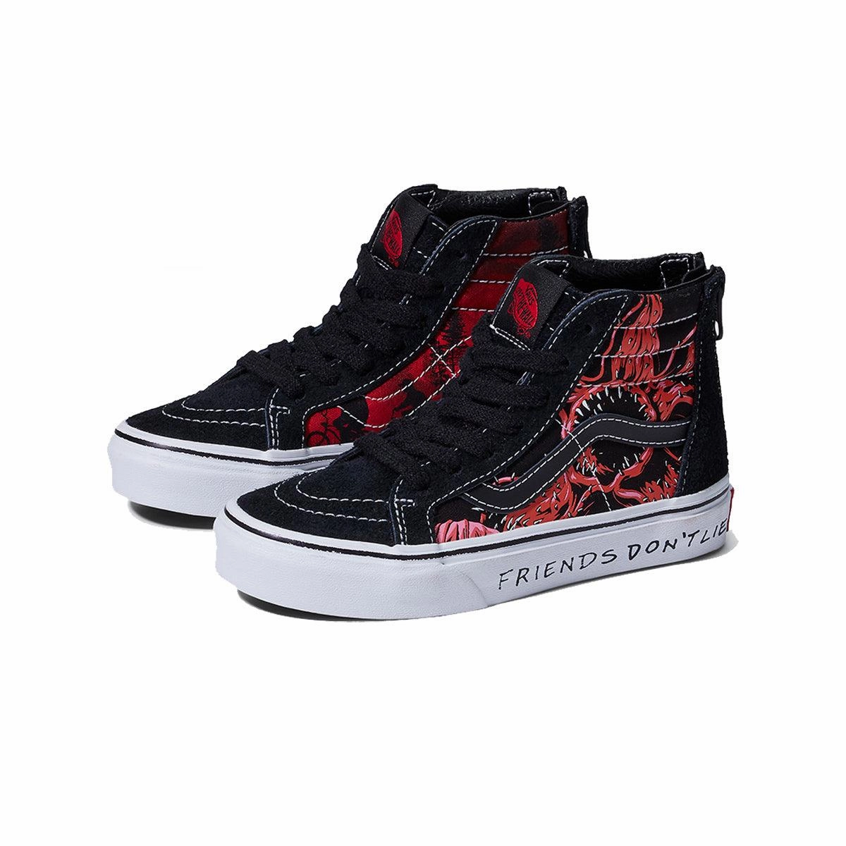 Smart Ease   Stranger Things Kid's SK8-Hi Zip 'Friends Don't Lie'