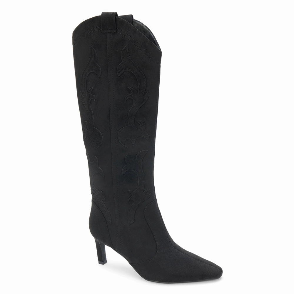 Fast Wear Toe Protection Abrams Embroidered Pointed Toe Pull On Cowboy Boots