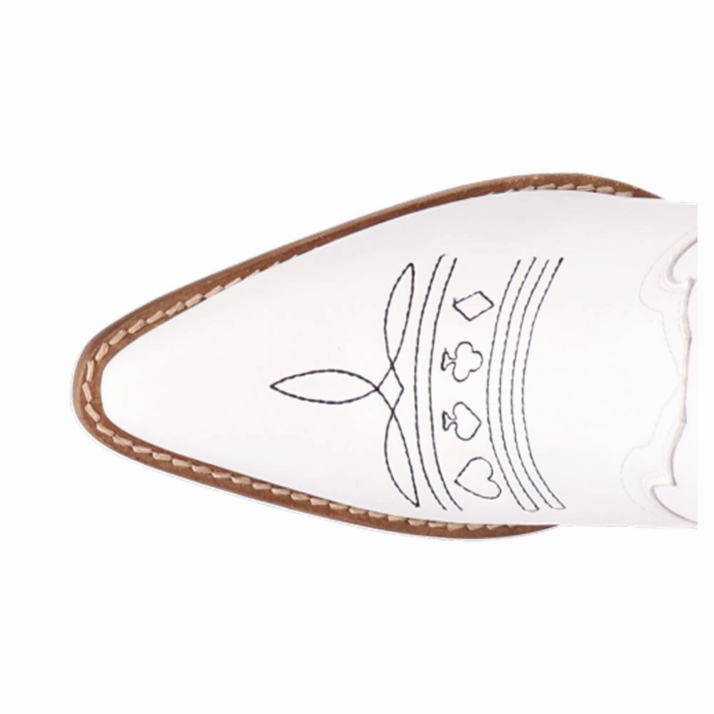 Ace Of Spades Embroidered Snip Toe Cowboy Boots Fall Ready