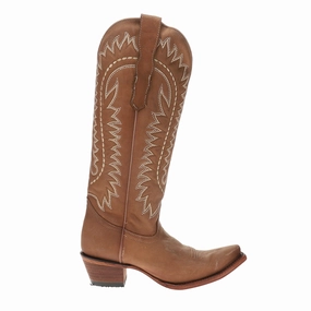Embroidered Snip Toe Pull On Cowboy Boots Side zipper