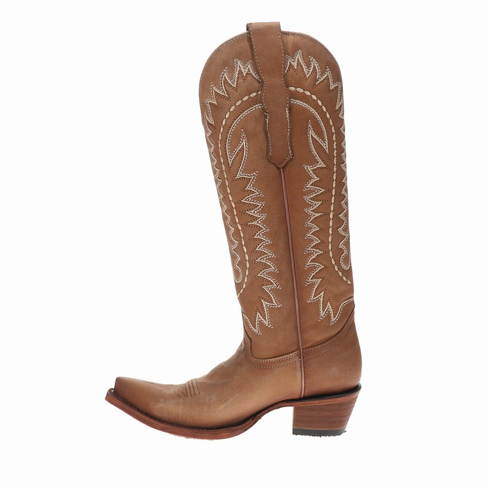 Embroidered Snip Toe Pull On Cowboy Boots Quick Drying Cold Climate