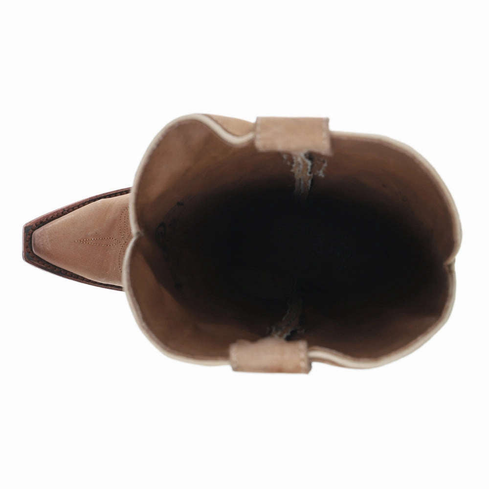 Moisture wicking Embroidered Snip Toe Pull On Cowboy Boots