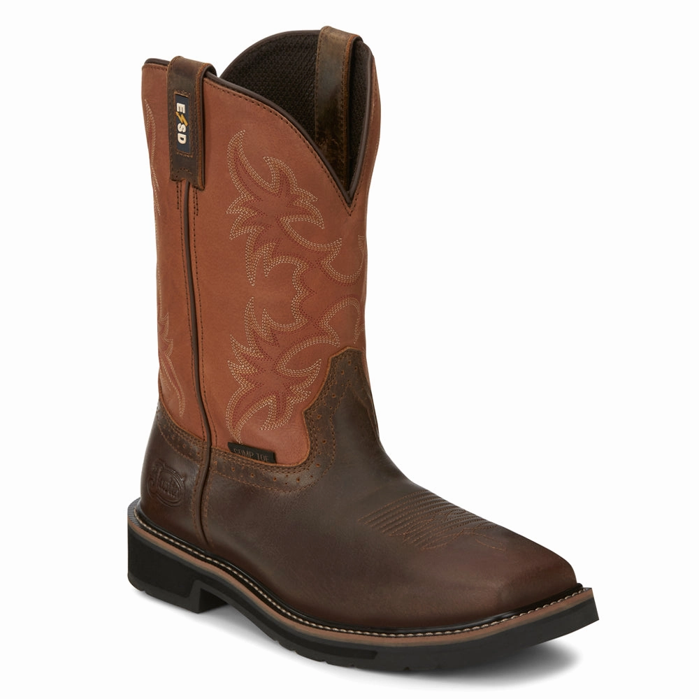 Actuator 11 Inch Static Dissipative Composite Toe Work Boots Cushioning Layer