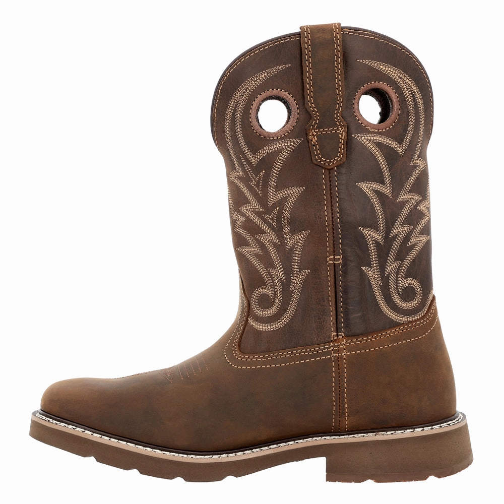 Core 37 Western 11 Inch Slip Resistant Steel Toe Work Boots Tailored lining professional athletes' gear