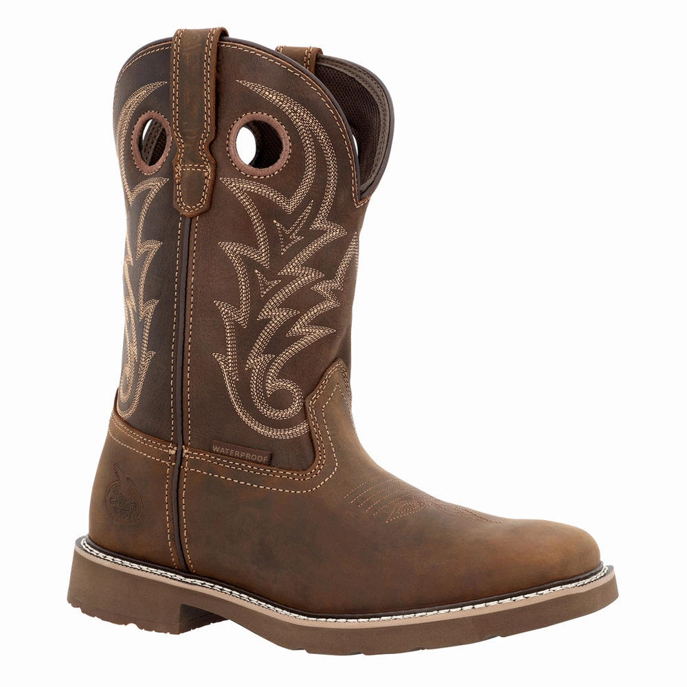 Refined warm - weather Core 37 Western 11 Inch Slip Resistant Steel Toe Work Boots