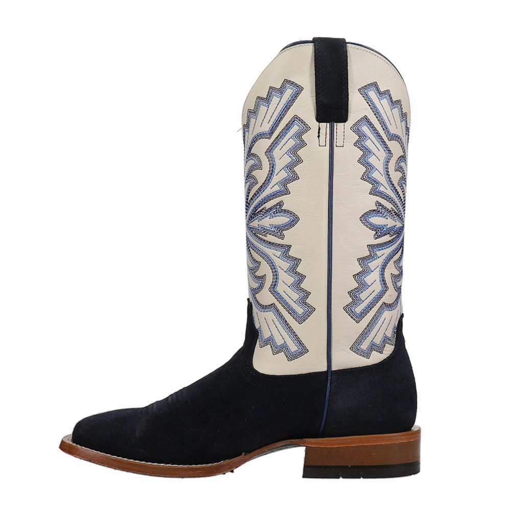 sincere Energy Return System Sting Embroidered Square Toe Pull On Cowboy Boots