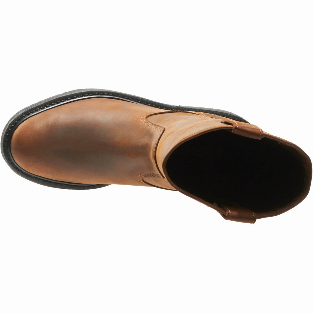 Gusseted Tongue DD 10 Inch Slip Resistant Steel Toe Work Boots