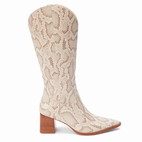 Superior Design Work Approved Addison Snake Pointed Toe Zippered Cowboy Boots