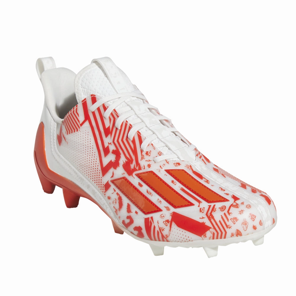Adizero 12.0 Mismatch Football Cleats hook - and - loop closure