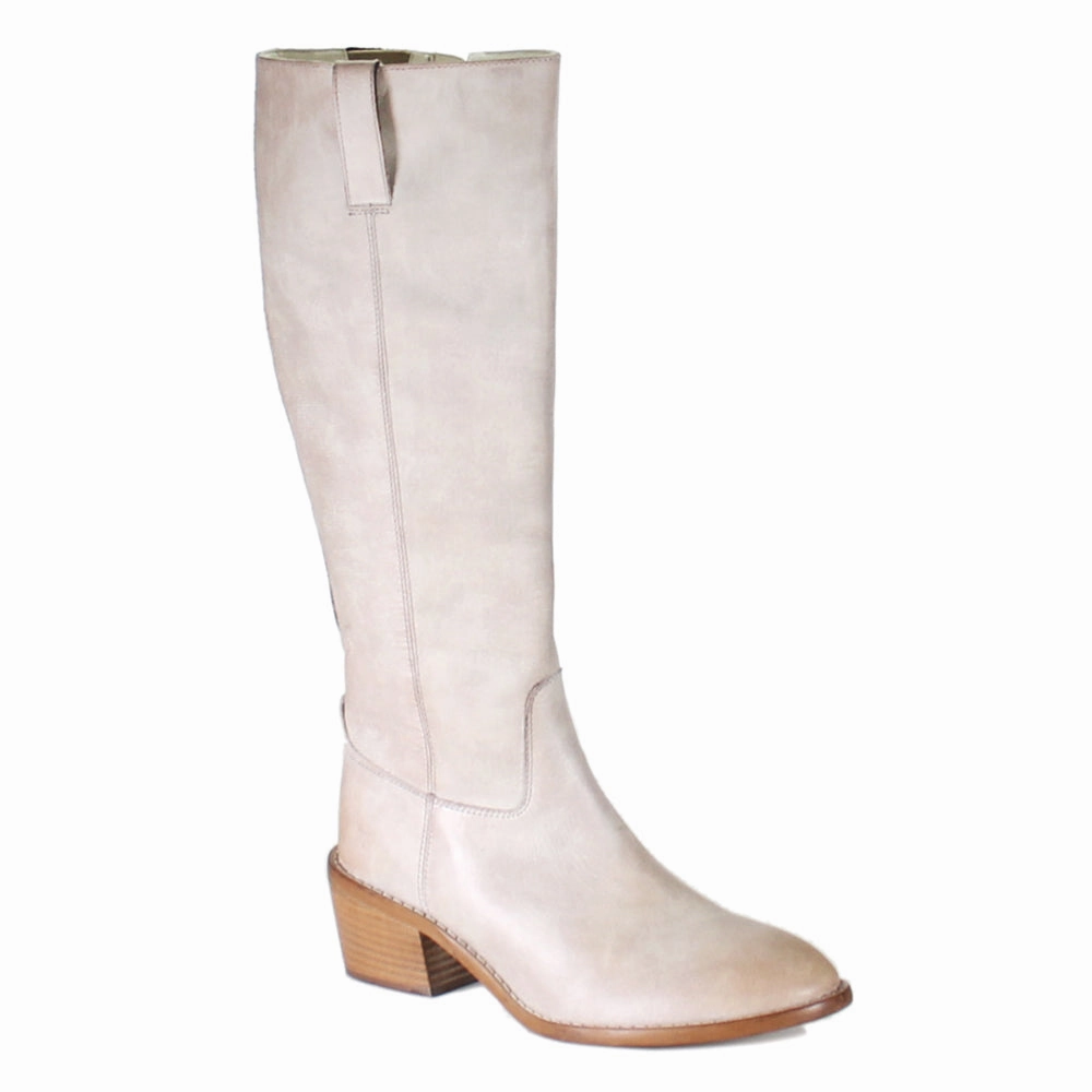 Flexible Design Fig Garden Knee High Zippered Round Toe Boots