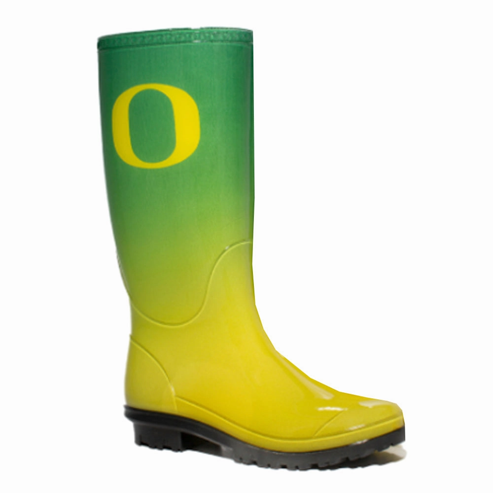 University of Oregon Round Toe Rain Boots Classic Core Square Toe