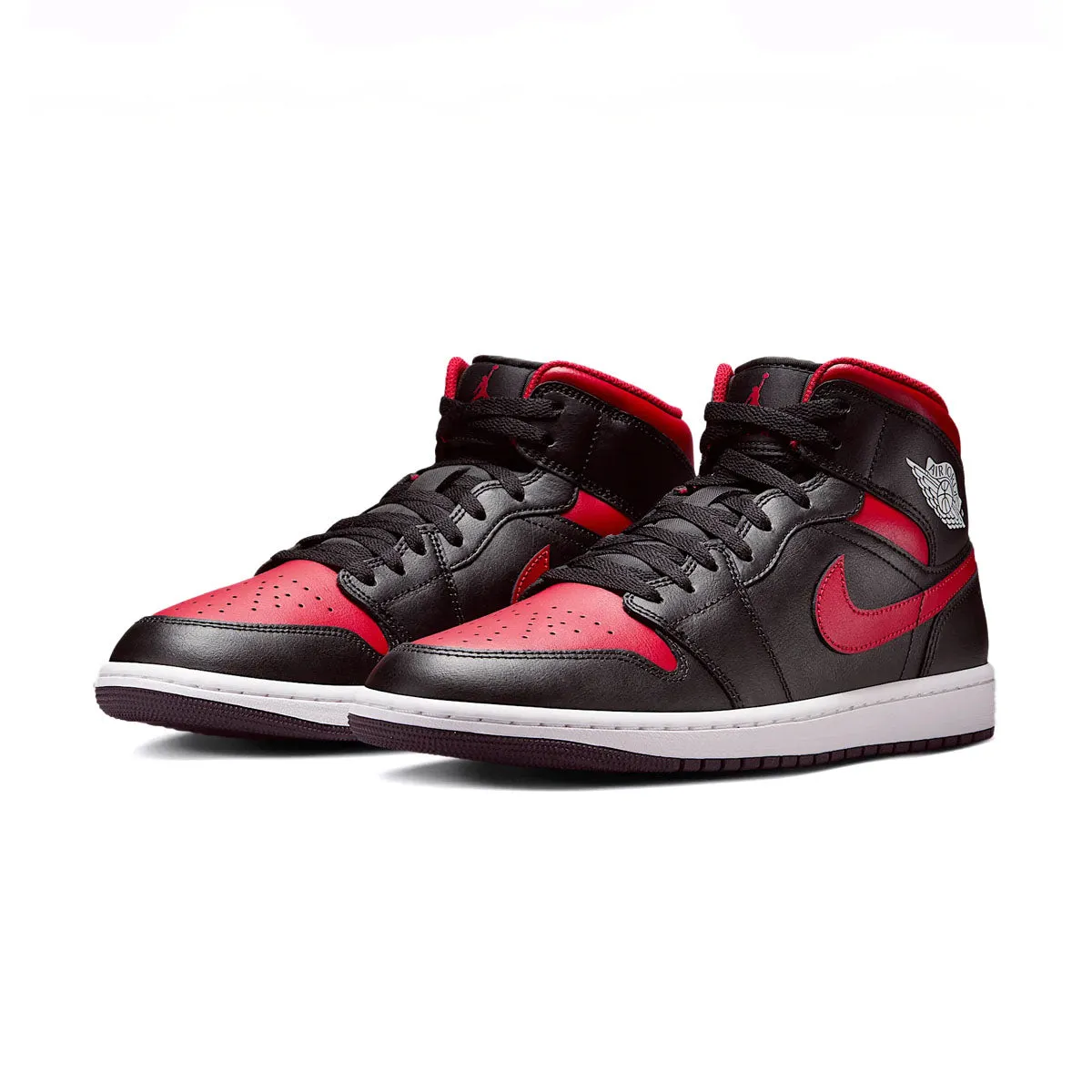 Air Jordan 1 Mid 'Bred' Seamless Internal Structure Functional