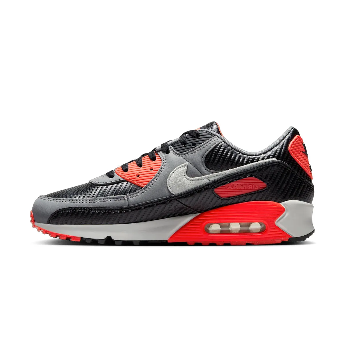 Air Max 90 Premium 'Infrared Carbon' students Flattering performance