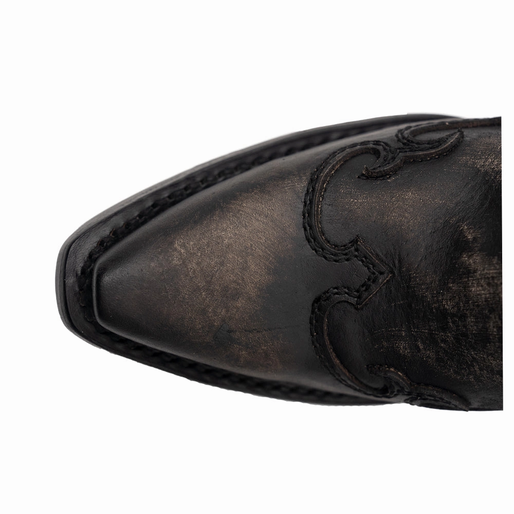 Seamless Feel Estrella Overlay Snip Toe Pull On Cowboy Boots