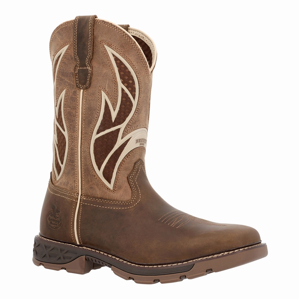 Barefoot Feel Design high - heeled Carbo-Tex FLX 11 Inch Slip Resistant Alloy Toe Work Boots