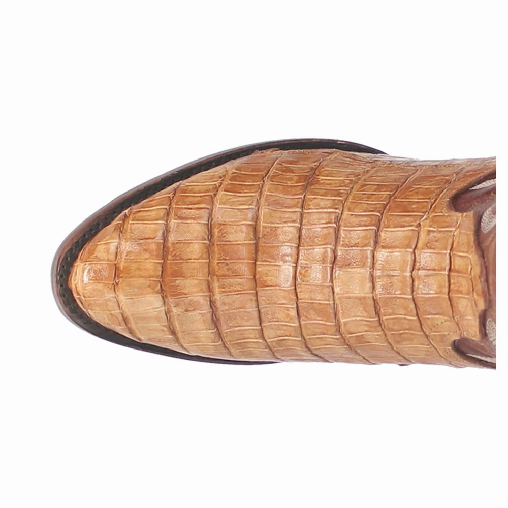 Hypoallergenic materials Primetime Caiman Embroidered Round Toe Pull On Cowboy Boots