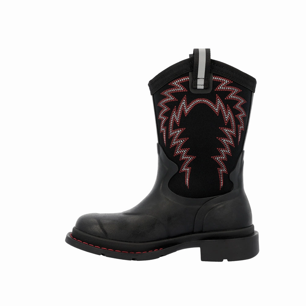 Reliable Protection Comfortable ankle support Chore Western Round Toe Pull On Boots (Little Kid-Big Kid)