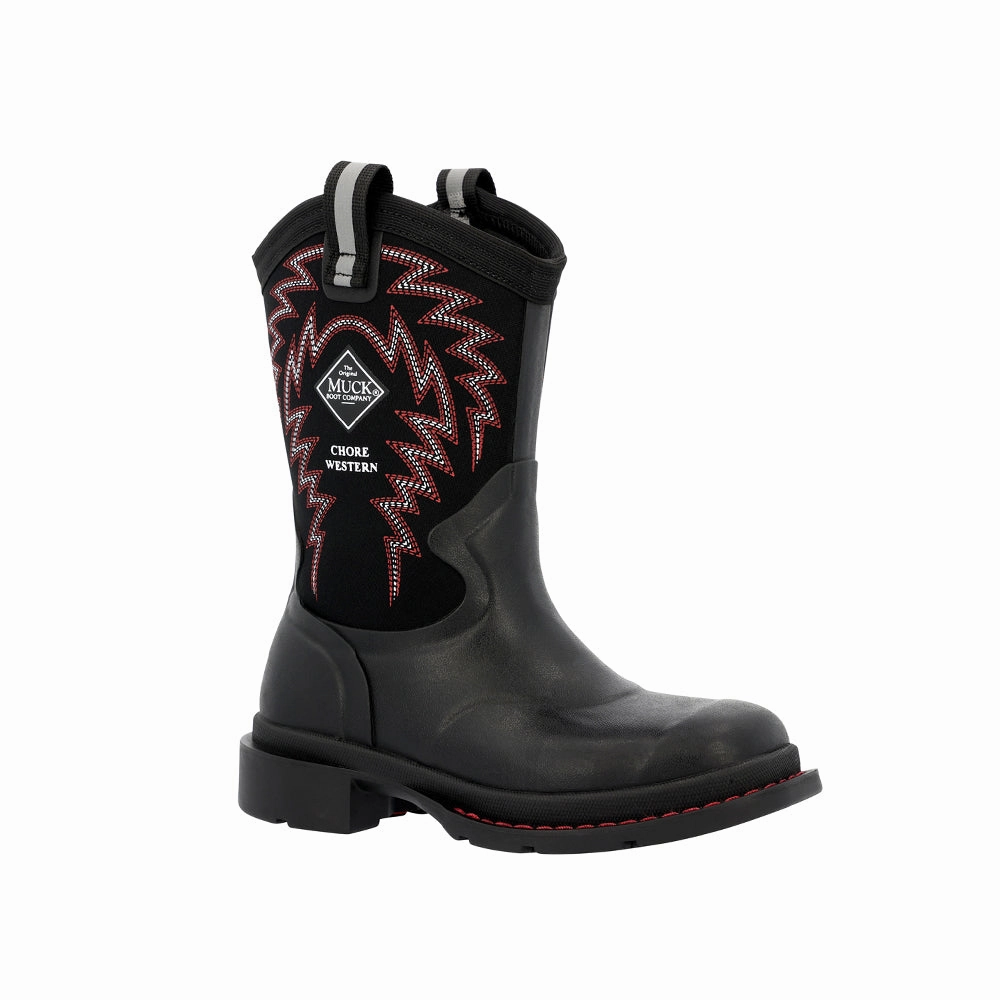 Soft Touch Chore Western Round Toe Pull On Boots (Little Kid-Big Kid)