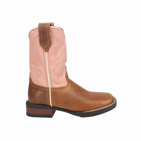 Monterey Square Toe Cowboy Boots (Little Kid-Big Kid) Reliable Protection