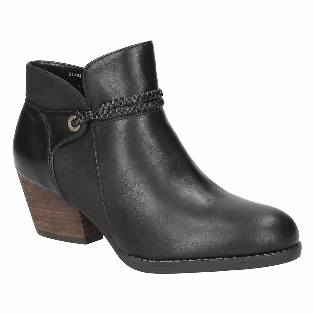 Arch support Audrina Round Toe Zippered Booties