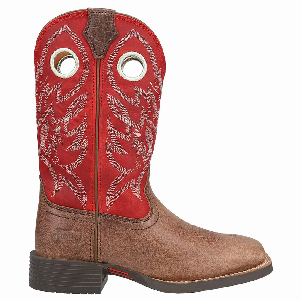 Elastic Cuff Impact Diffusion Tech Liberty 11 Inch Square Toe Cowboy Boots