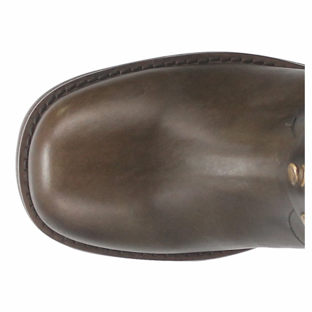 Anarchy Studded Motorcycle Boots Abrasion Resistant Materials