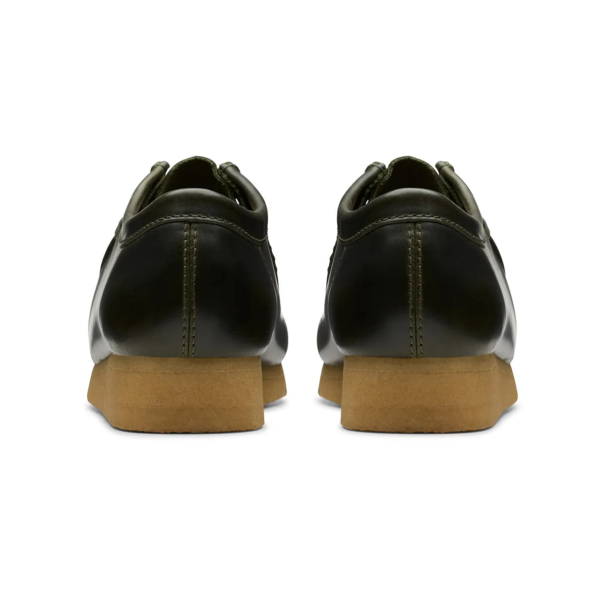Wallabee 'Forest Green Leather' Large Energy Returning Heel