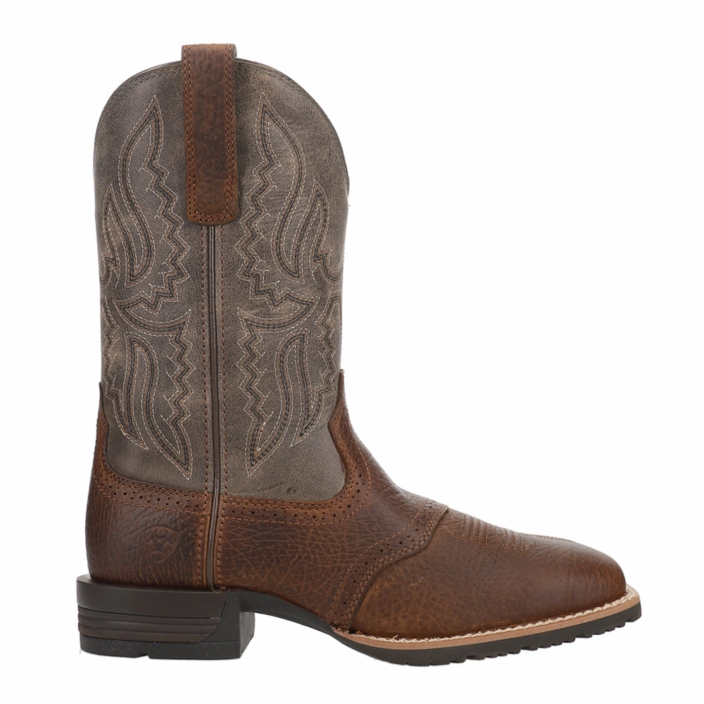 mass - produced Hybrid Ranchway Embroidered Square Toe Pull On Cowboy Boots