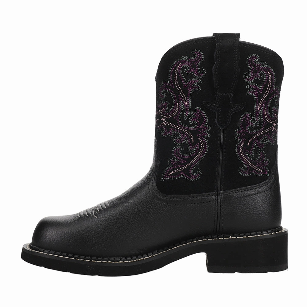 Fleece Soft Fatbaby II Embroidered Round Toe Cowboy Booties