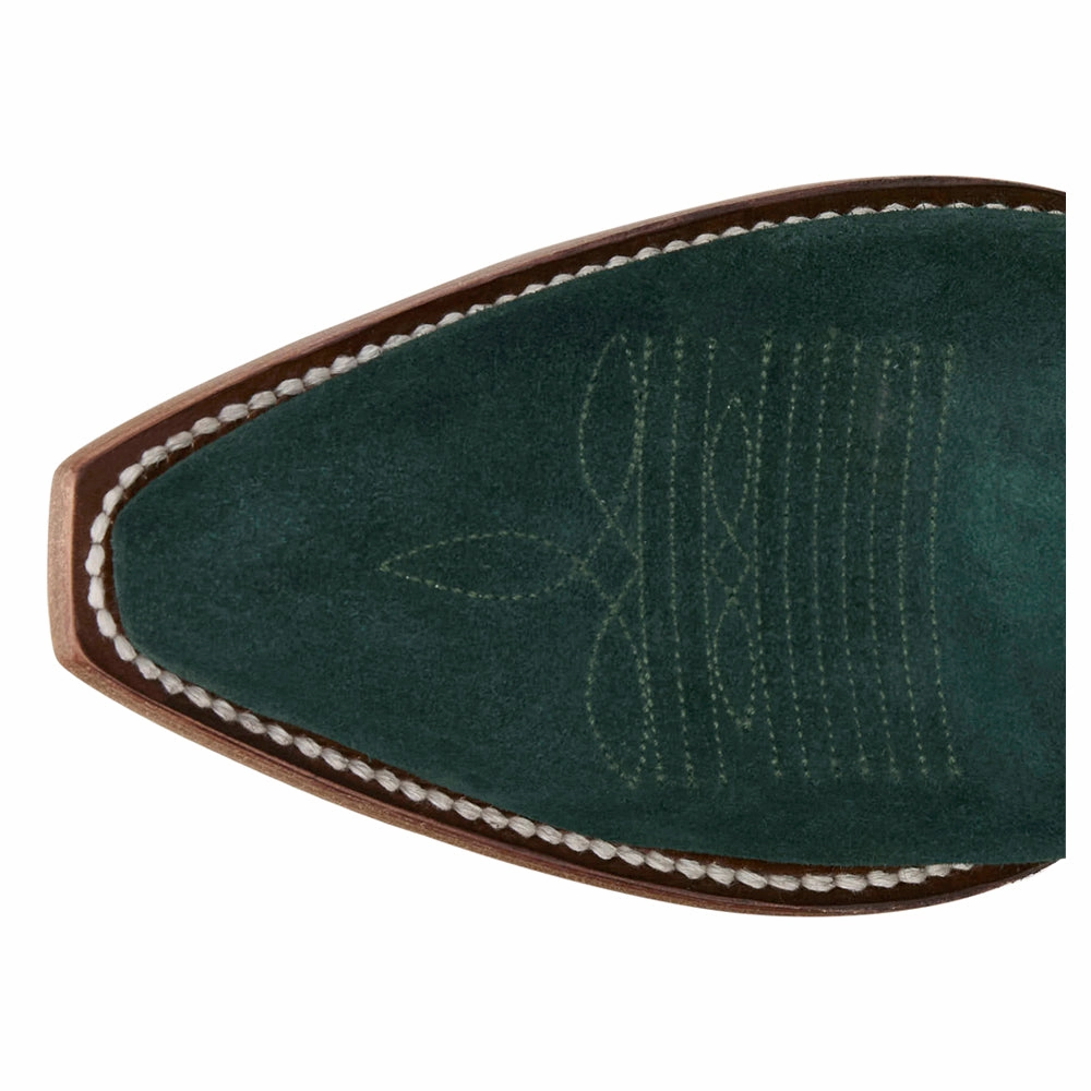 Lea 9 Inch Suede Snip Toe Cowboy Boots Comfort Lining Weekend Camping Long distance