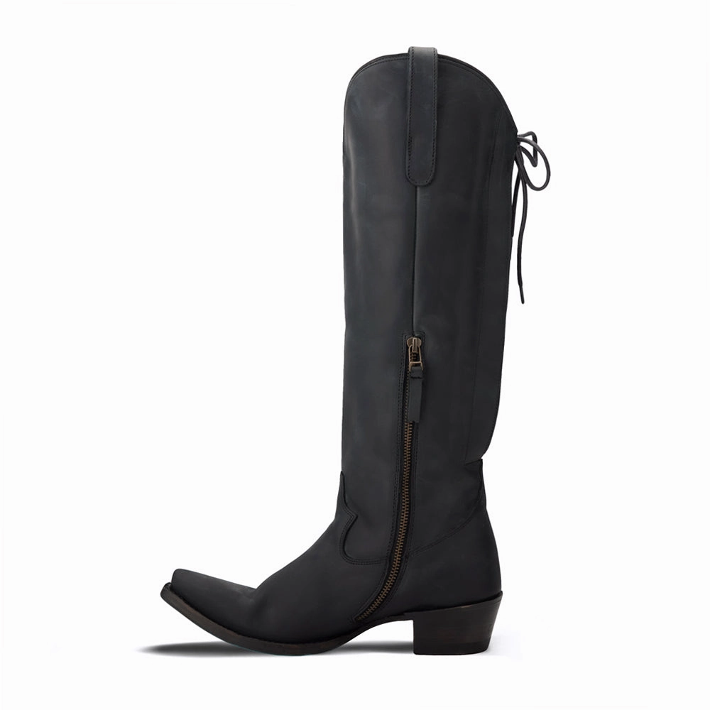 Ultimate Grip Tread Street Utility Olivia Jane Knee High Corset Boot