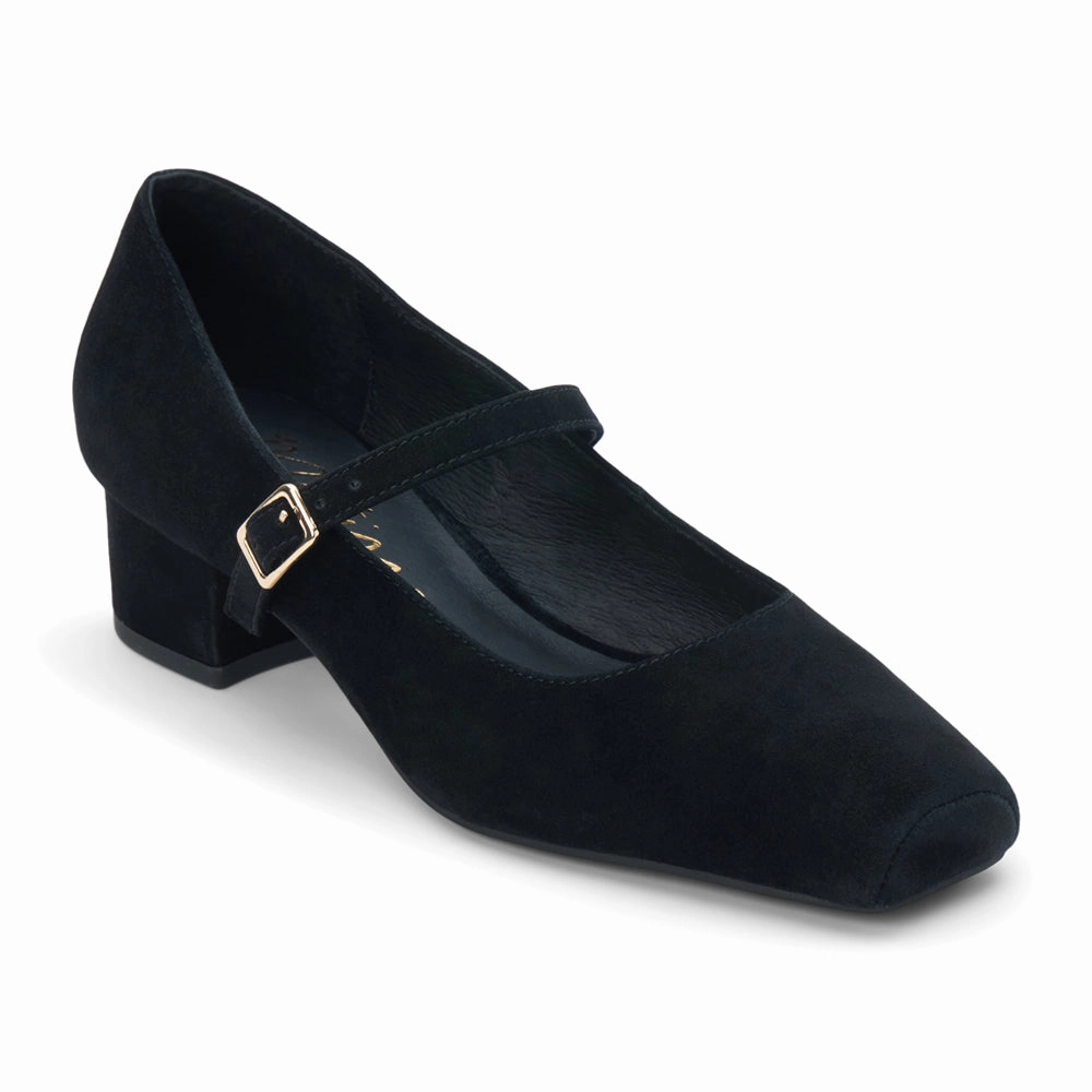 Mirabelle Square Toe Mary Jane Pumps French Mood Soft Interior