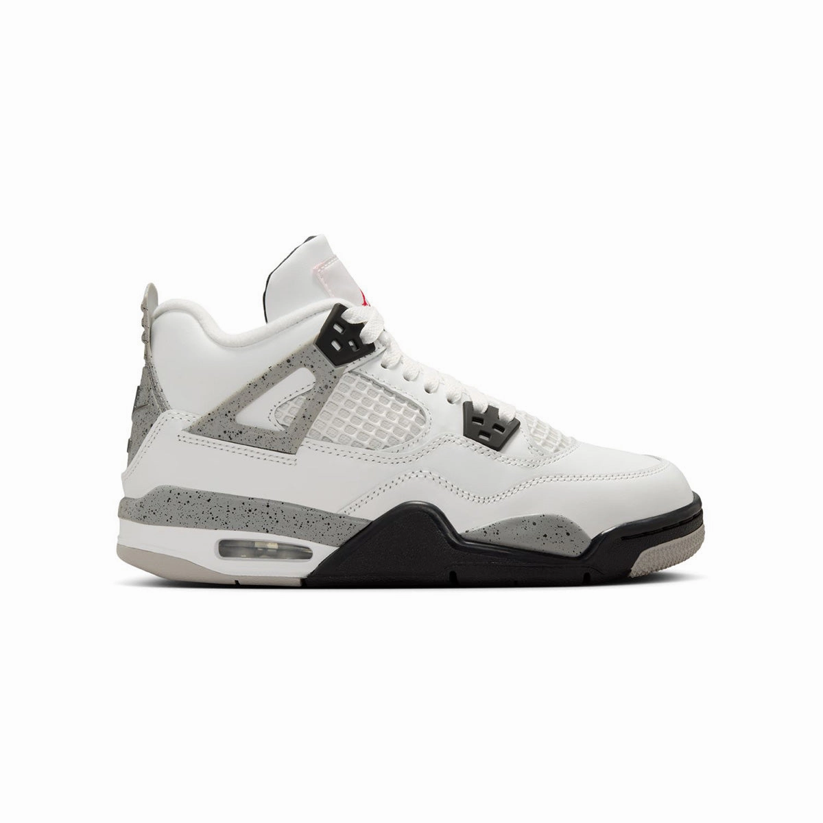 Kids Air Jordan 4 Retro 'White Cement' anti - static