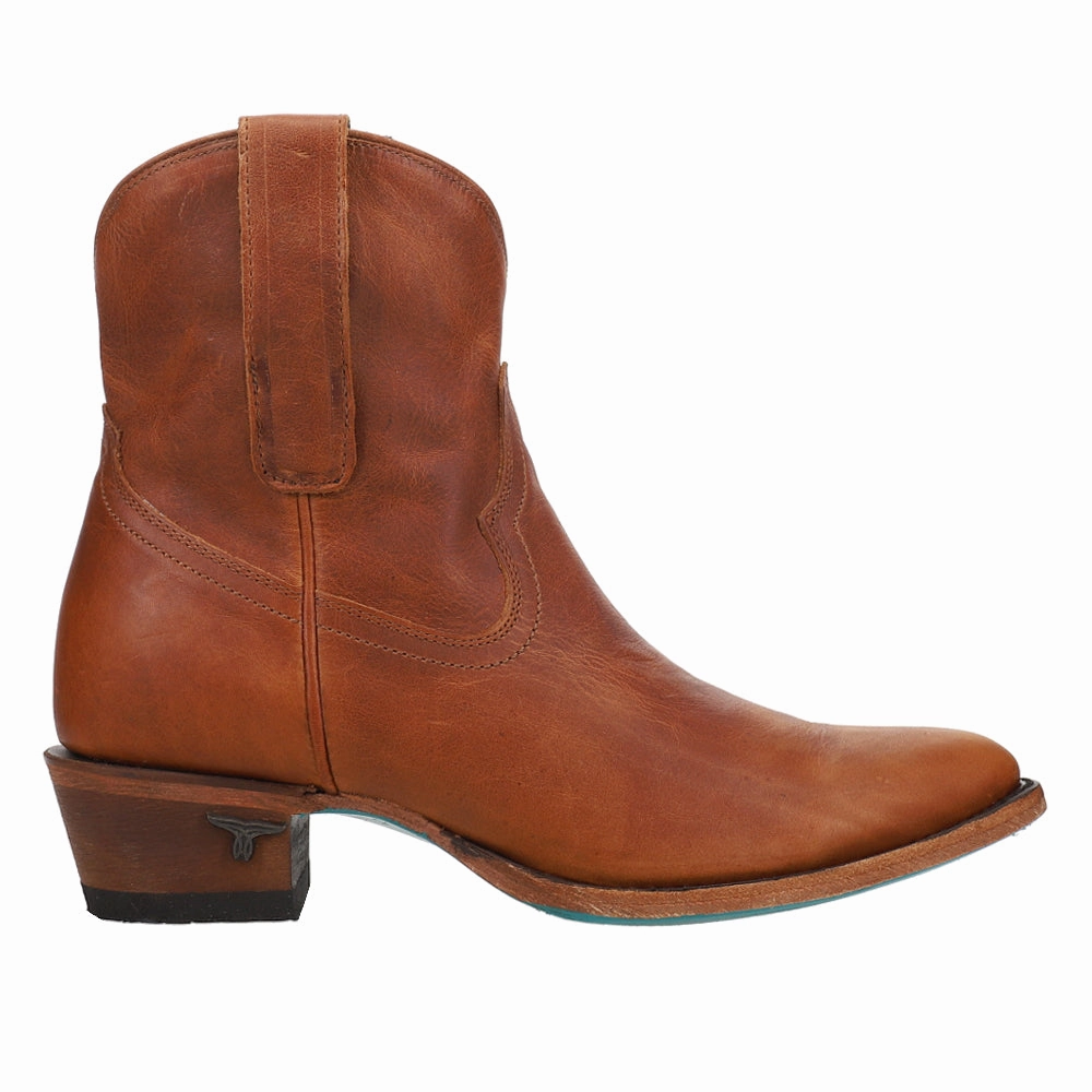 Secure And Comfortable Plain Jane Zippered Round Toe Cowboy Bootie