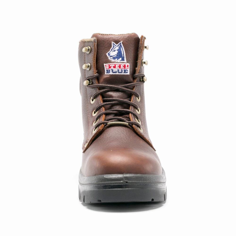 Elasticated Collar Structured sole Argyle 6 Inch Waterproof Wide Soft Toe Work Boots