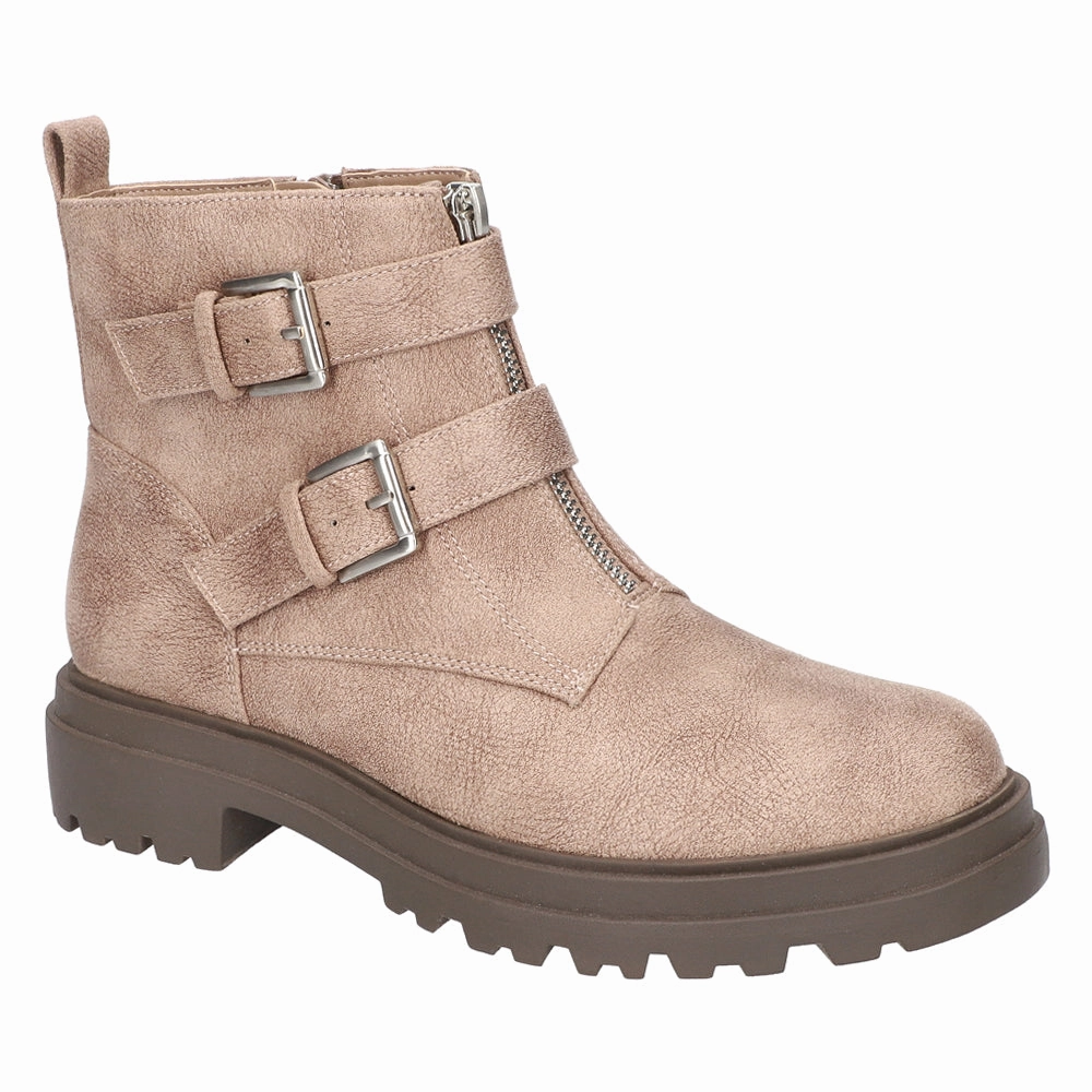 Lace Up Style Impact Diffusion Tech Arcadia Round Toe Zippered Booties