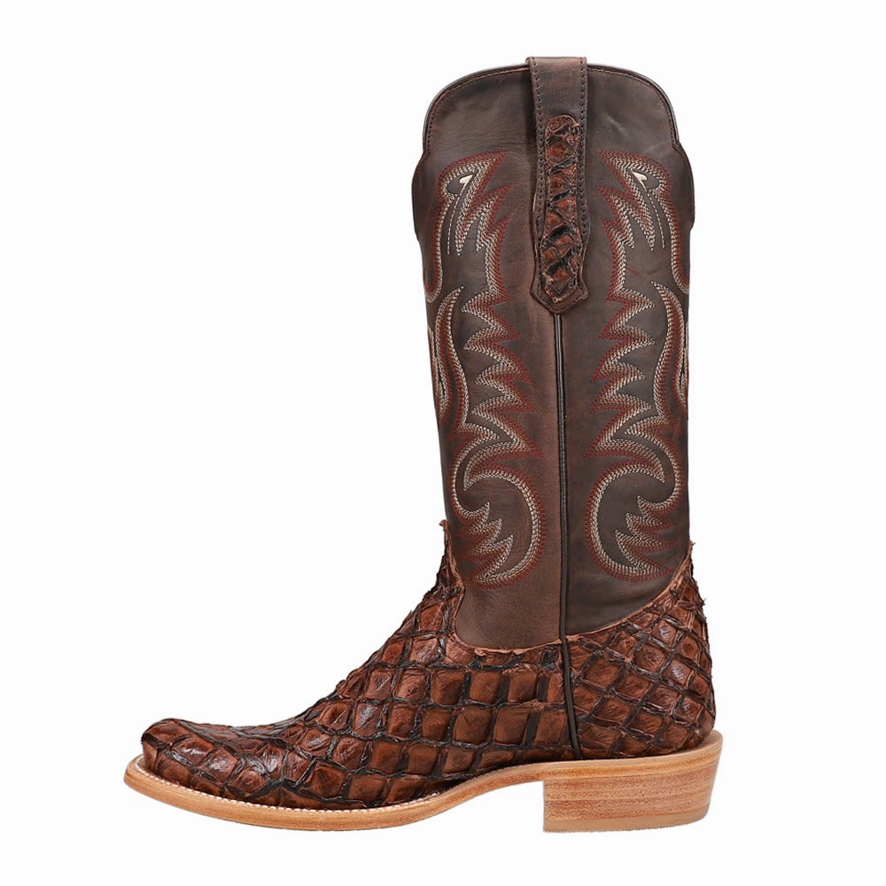 Pirarucu Embroidered Narrow Square Toe Cowboy Boots Iconic silhouette