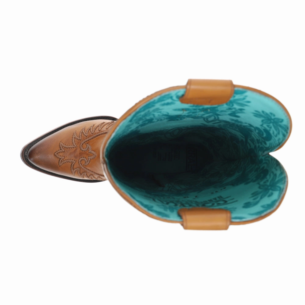 Embroidered Pointed Toe Toe Zippered Cowboy Boots Punk Bold