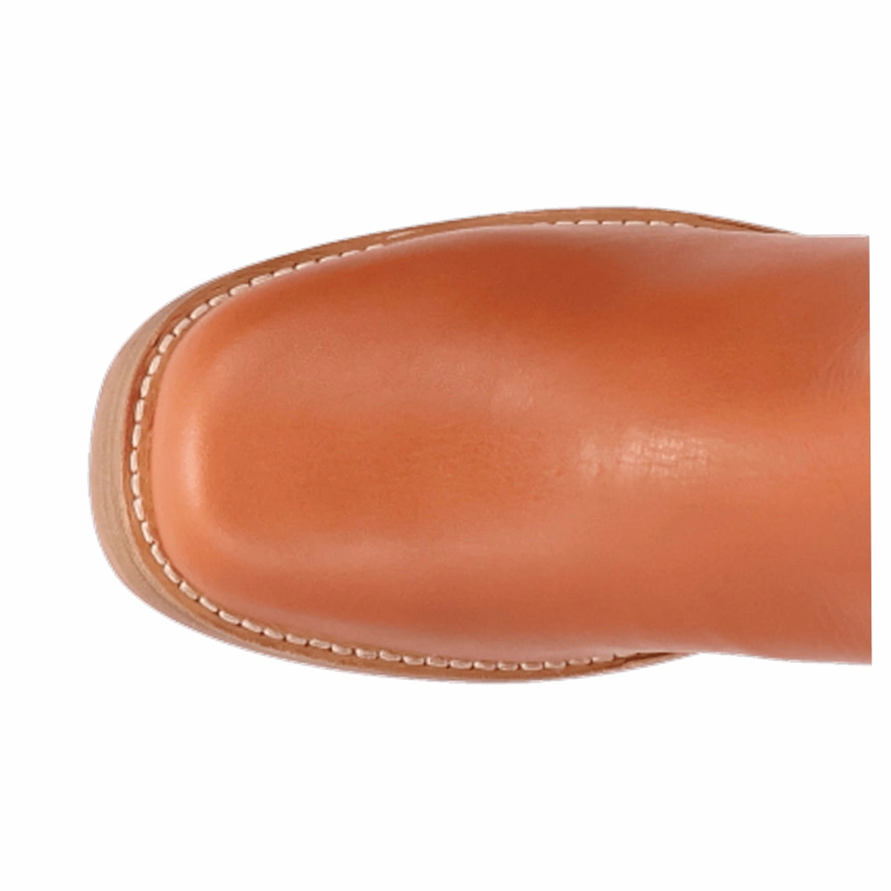 Roxy Round Toe Block Heel Zippered Boots Stable High-Performance Footwear