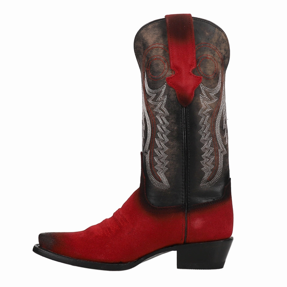 Roughrider Embroidered Snip Toe Cowboy Boots Durable Shell Adventure Journey