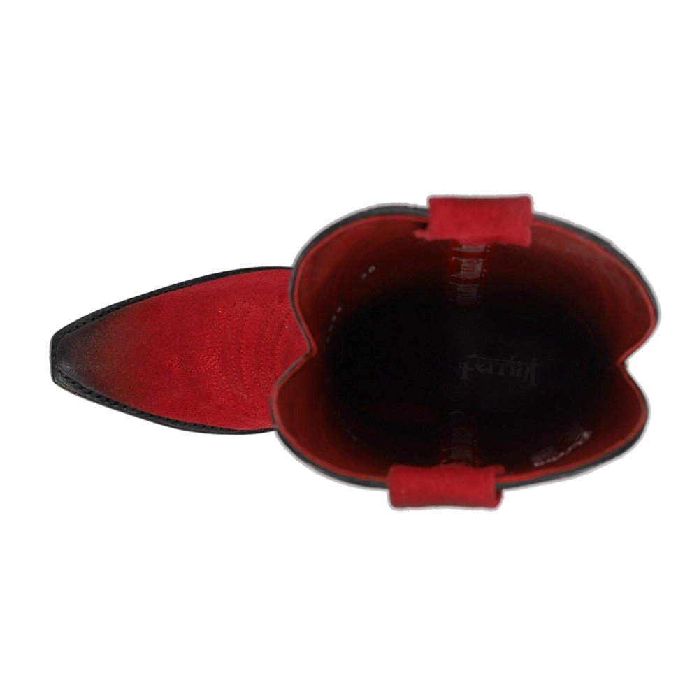 Feather Light Rough Terrain Roughrider Embroidered Snip Toe Cowboy Boots