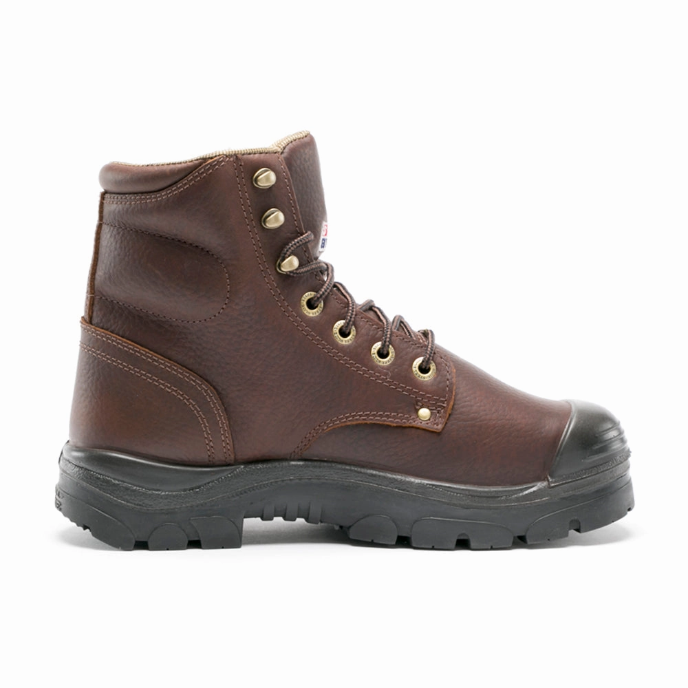 Streamlined Design Torsional Rigidity Argyle 6 Inch Slip Resistant Wide Steel Toe Work Boots