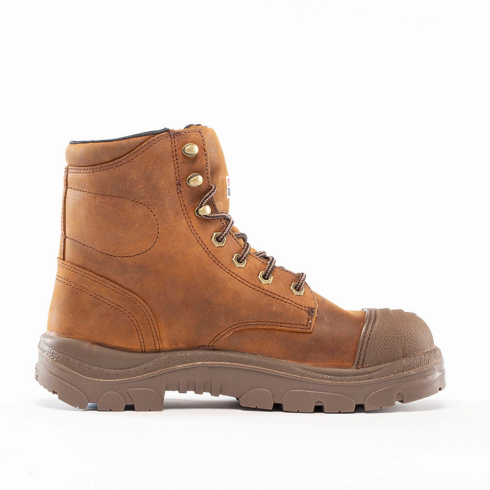 Work Shoes Argyle Scuff 6 Inch Slip Resistant Steel Toe Work Boots