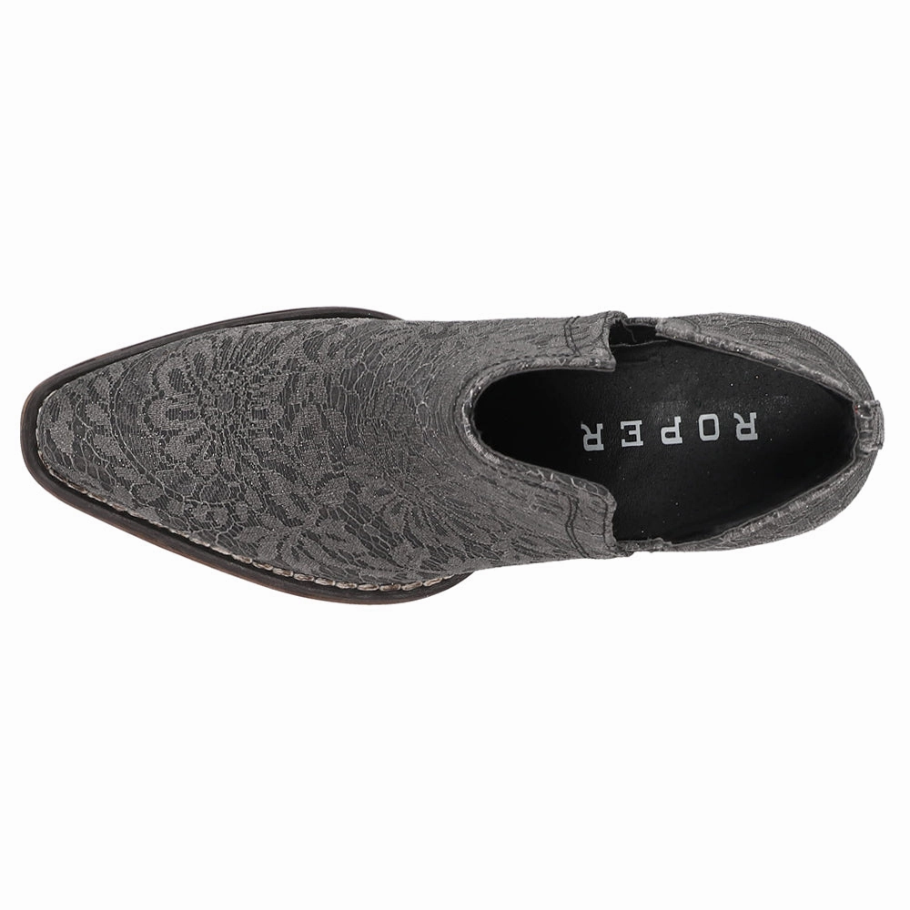 Ava Lace Glitter Snip Toe Cowboy Booties Hiking Essential Quality craftsmanship