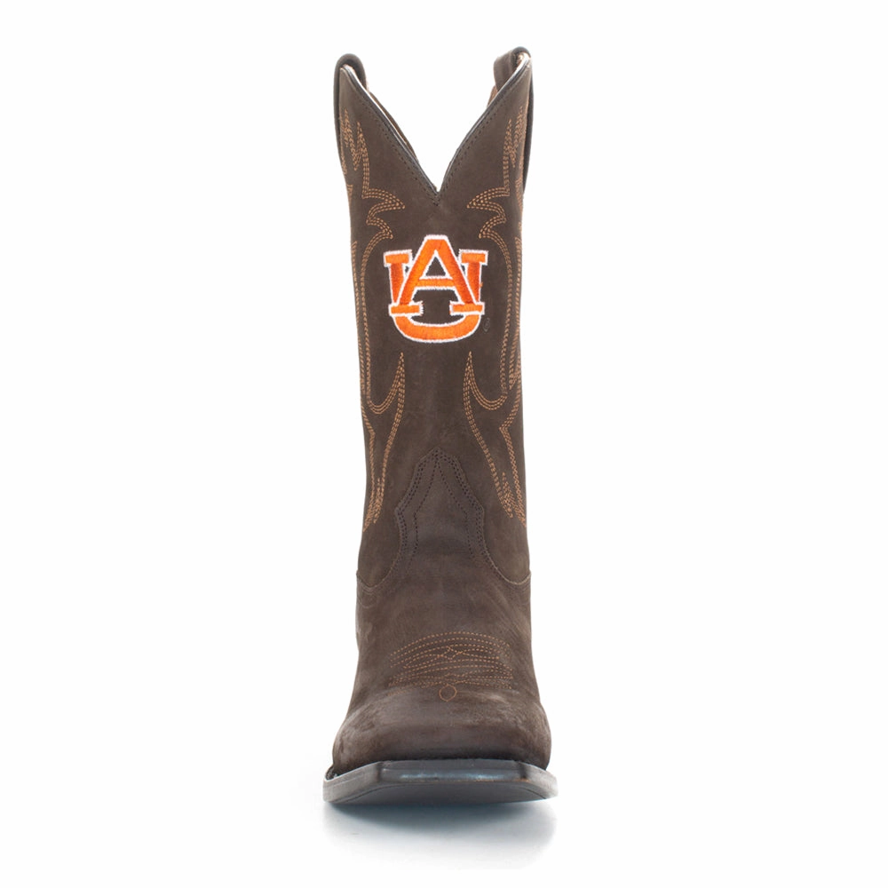 Seamless Comfort River Crossing Thermal Core Stylish Explorer Auburn University Embroidered Round Toe Pull On Cowboy Boots