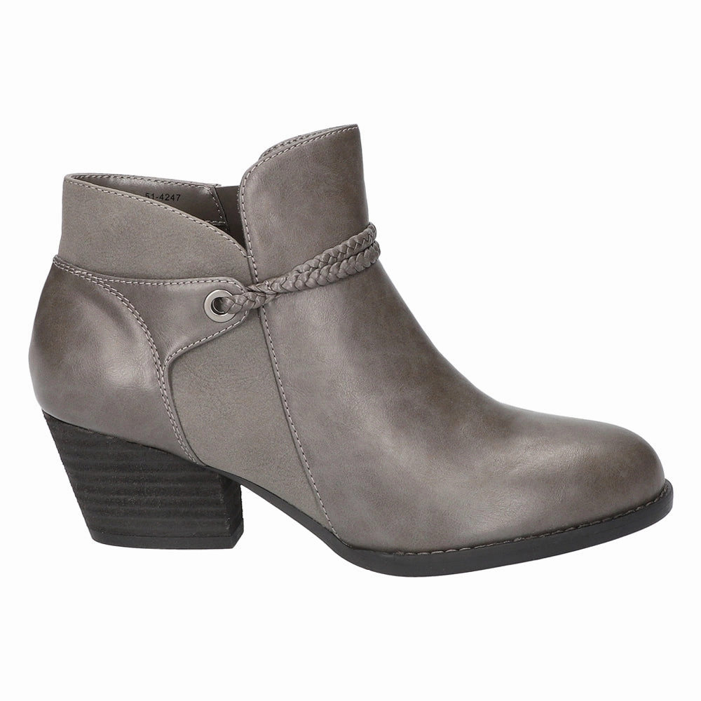 Impact Guard Rough Walk Audrina Round Toe Zippered Booties