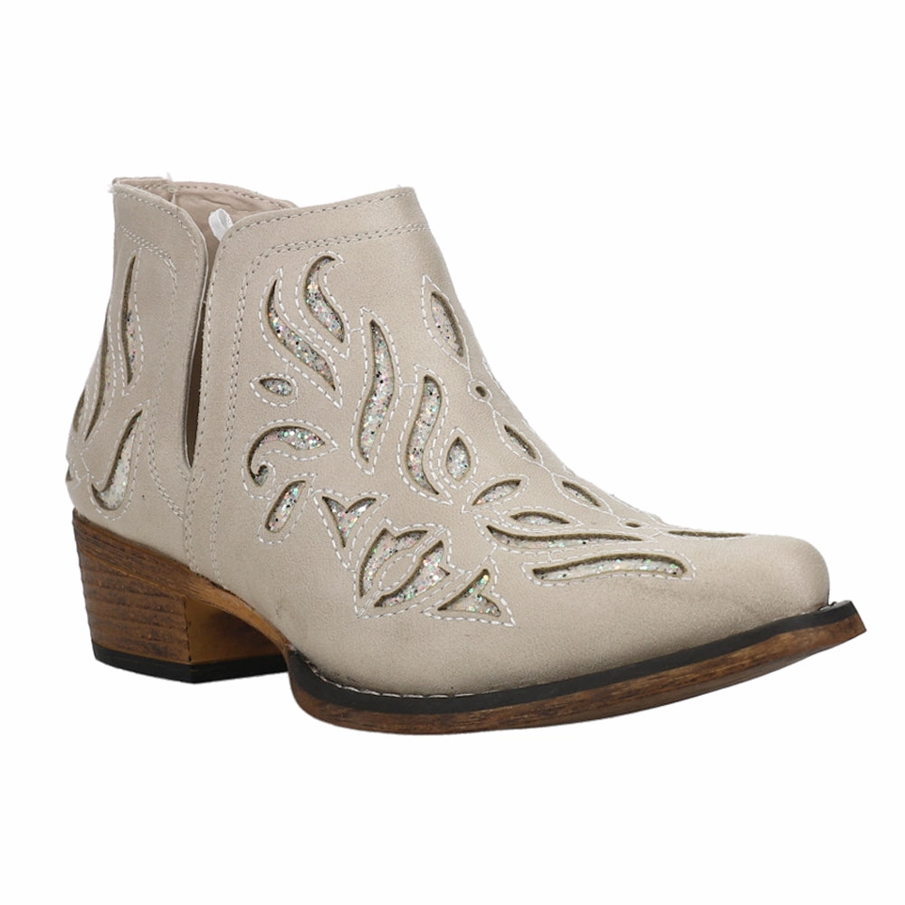 Cold Trek Ava Glitz Glitter Underlay Snip Toe Cowboy Booties