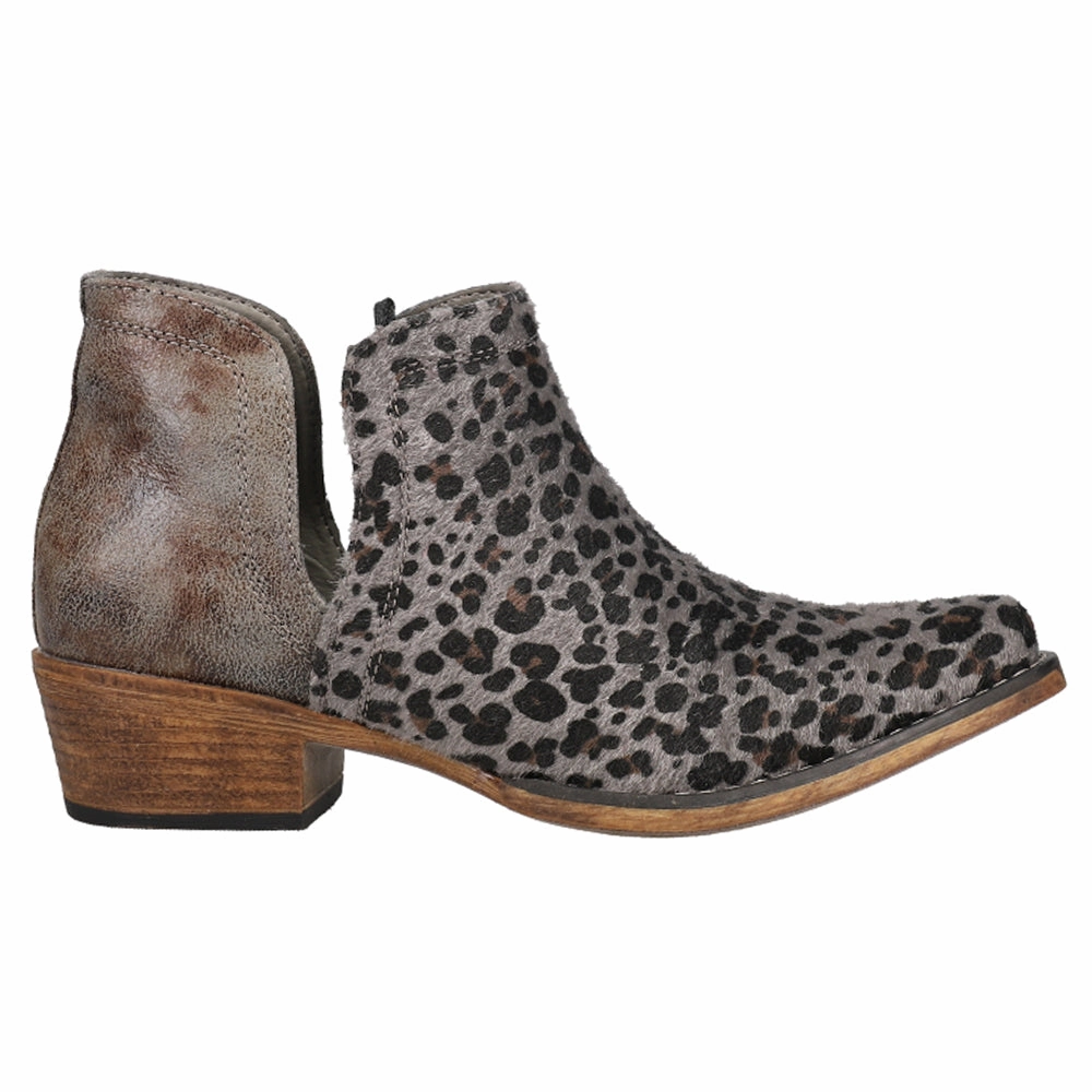 Ava Leopard Snip Toe Cowboy Booties Graduate